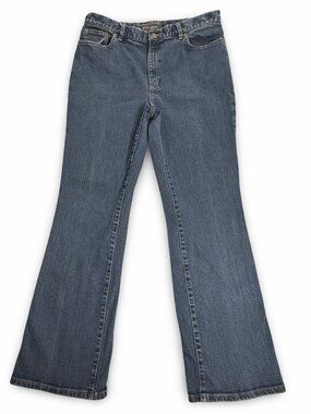 VTG Ralph Lauren Bootcut Jeans Y2K Womens 10 Blue 90s Preppy Stretch Denim 32x30